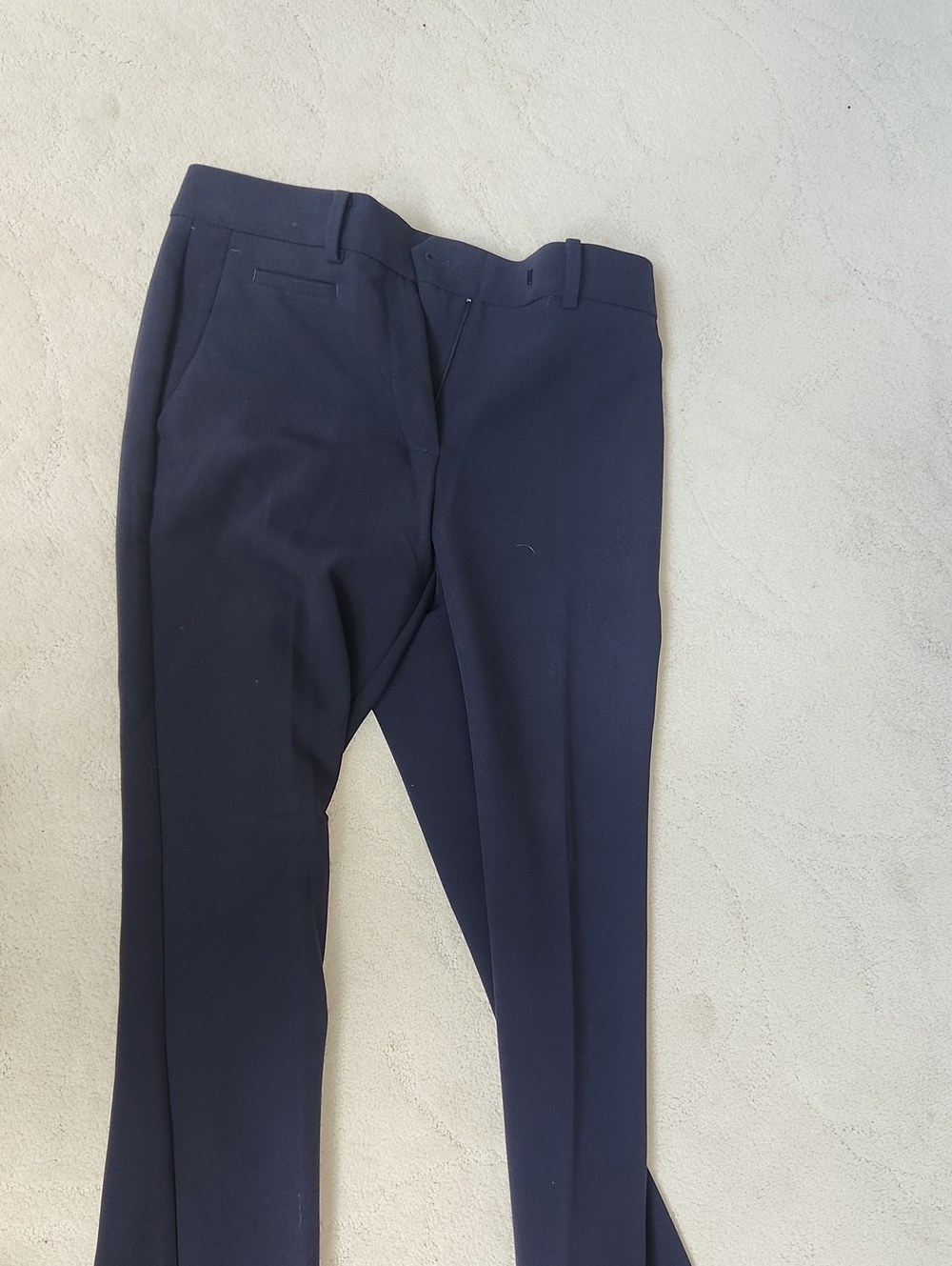 Ann Taylor Navy Straight-Leg Dress Pants